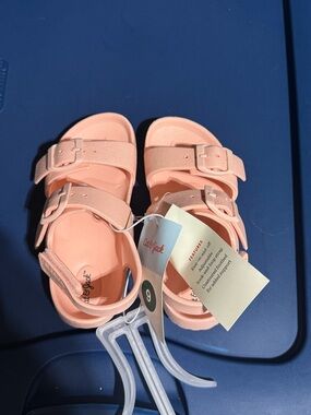 Size 9 Girls Cat & Jack Blush Kids' Buckle Sandals